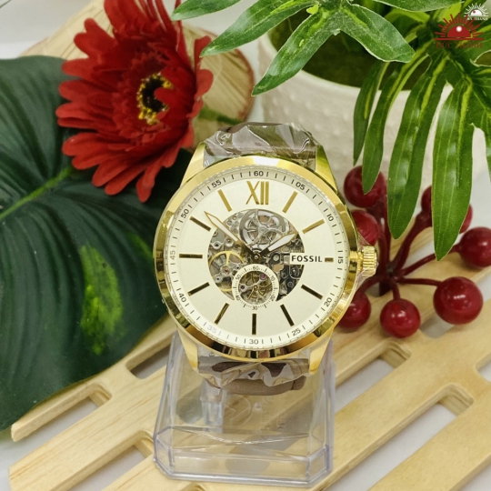 Đồng Hồ Tự Động Nam Fossil - 11170 - Vàng Nhạt