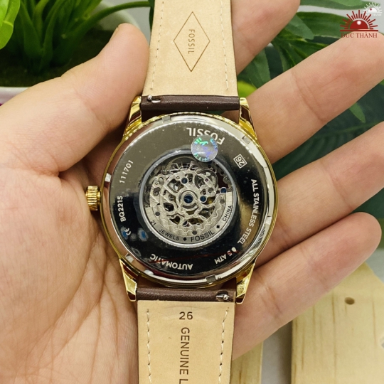 Đồng Hồ Nam Tự Động FOSSIL 117701 - Trắng Vàng