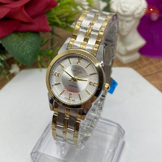 Đồng Hồ Nữ Omega - Vỏ Xi Dây Inox 6022L - Đờ Mi
