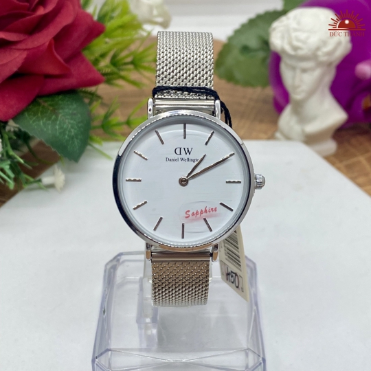 Đồng Hồ DW 0118810 - Vỏ Si Dây Inox - Full Trắng