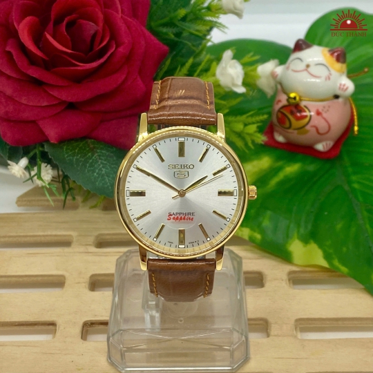 Đồng hồ Nam Seiko 796 - Vỏ Vàng Mặt Trắng