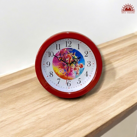 Đồng Hồ Treo Tường Abiding 19,5 cm - Super Mario Đỏ