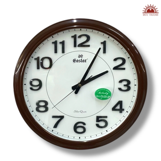 Đồng Hồ Treo Tường Eastar 40 cm - 3008DC Trắng Số Nổi