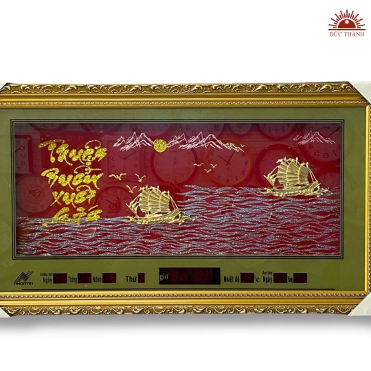 Đồng Hồ Vạn Niên  - Thuận Buồm Xuôi Gió - Đỏ Vàng