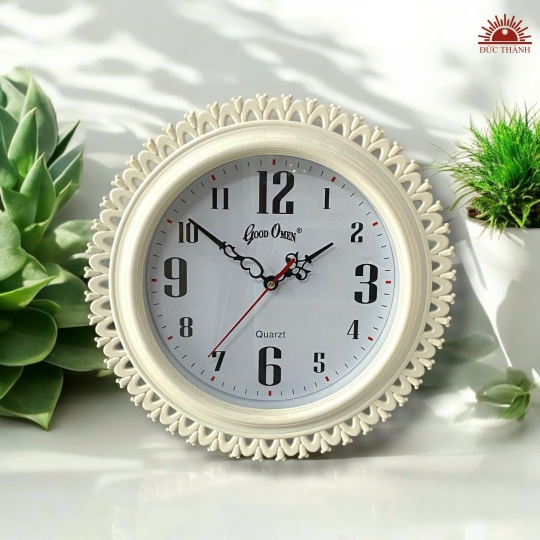 Đồng Hồ Treo Tường Good Omen 30 cm -  G703 - Trắng