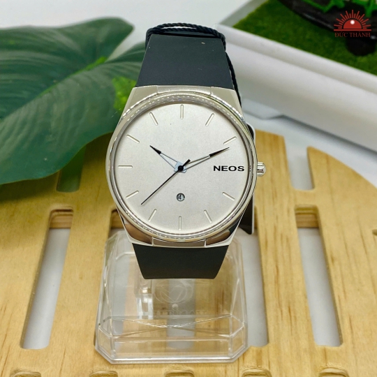 Đồng hồ Nam Neos 4013M Mặt Trắng - Dây Nhựa