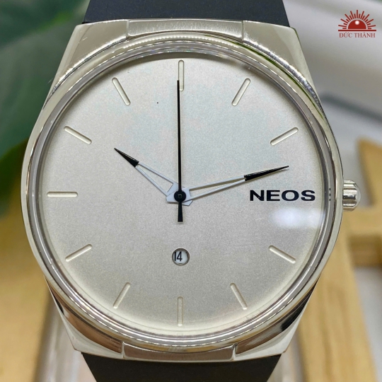 Đồng hồ Nam Neos 4013M Mặt Trắng - Dây Nhựa