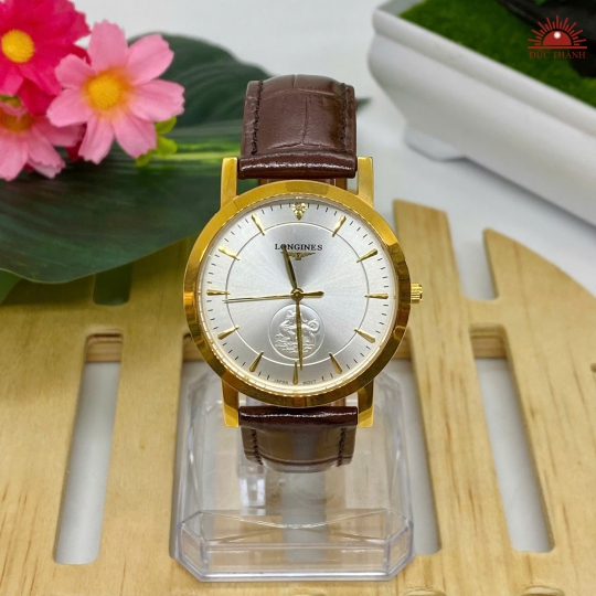 Đồng hồ Nam Longines 070 - Mặt Trắng Niềng Vàng