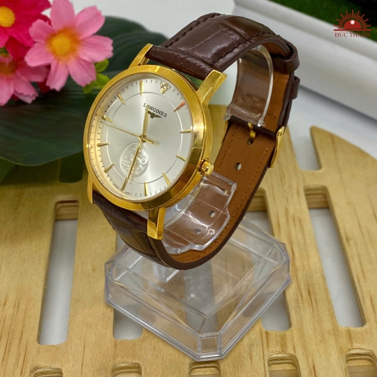 Đồng hồ Nam Longines 070 - Mặt Trắng Niềng Vàng