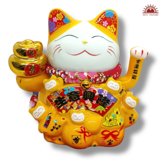 Mèo Thần Tài Vẫy Tay - Mèo Phú Quý 22 Cm - 036