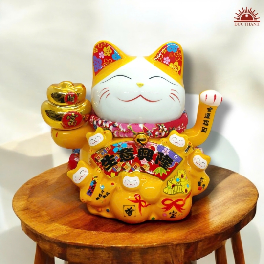 Mèo Thần Tài Vẫy Tay - Mèo Phú Quý 22 Cm - 036