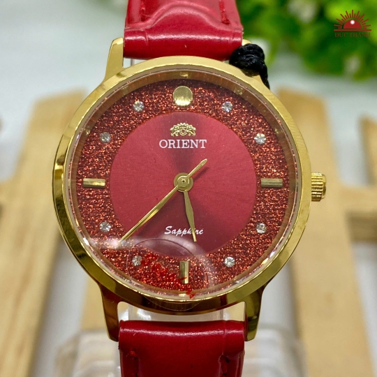 Đồng hồ Nữ Orient O-0031 - Mặt Đỏ Niềng Vàng