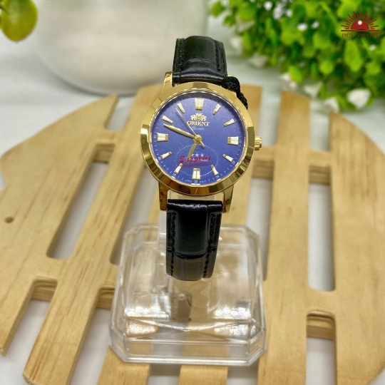 Đồng hồ Nữ Orient O-79 - Mặt Xanh Niềng Vàng 