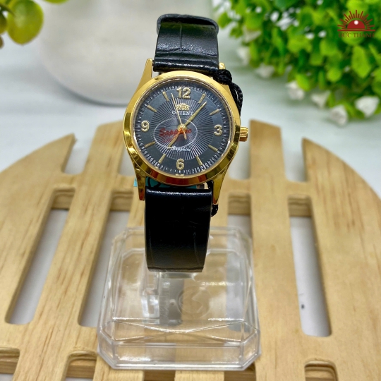 Đồng hồ Nữ Orient O-0031 - Mặt Đen Niềng Vàng