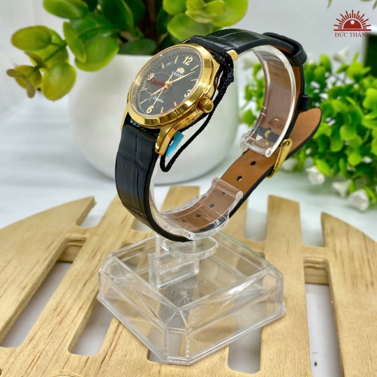 Đồng hồ Nữ Orient O-0031 - Mặt Đen Niềng Vàng