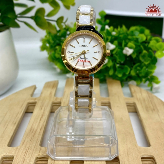 Đồng Hồ Nữ Rado - Mặt Trắng Niềng Vàng - R7152