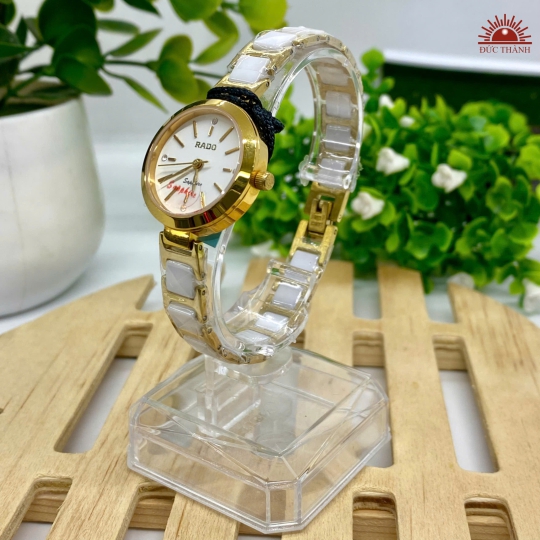 Đồng Hồ Nữ Rado - Mặt Trắng Niềng Vàng - R7152