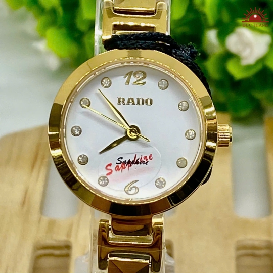 Đồng Hồ Nữ Rado - Mặt Trắng Niềng Vàng - R7151