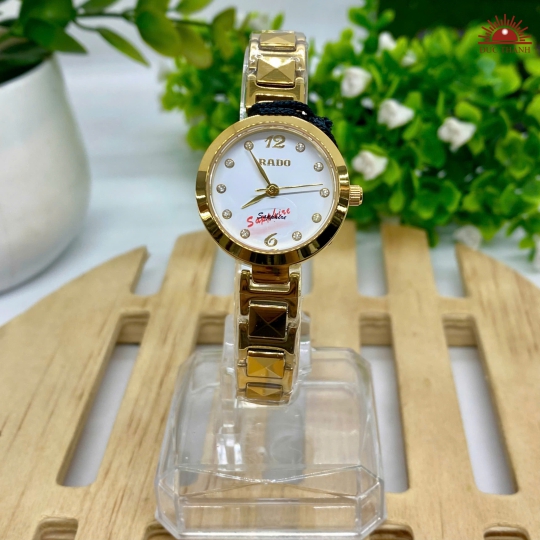 Đồng Hồ Nữ Rado - Mặt Trắng Niềng Vàng - R7151