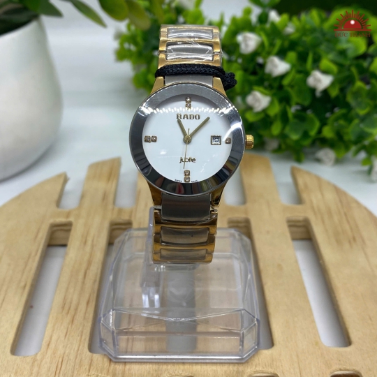 Đồng Hồ Nữ Rado - Mặt Trắng Niềng Vàng - R0286
