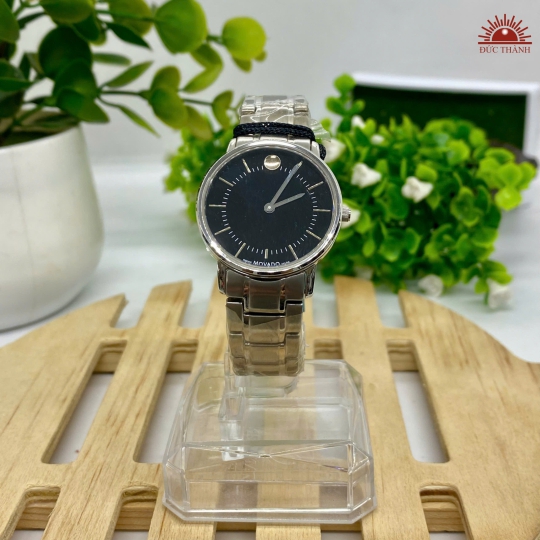 Đồng Hồ Nữ Movado - Mặt Đen Niềng Xám - L1131