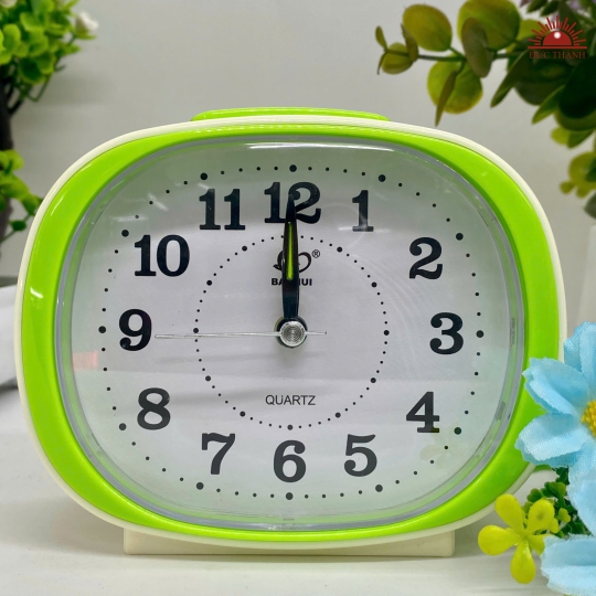 Đồng Hồ Báo Thức Baohui 8126 Trắng Xanh