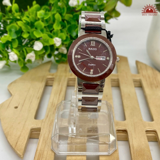 Đồng Hồ Nữ Rado- Mặt Nâu Niềng Trắng - 682L