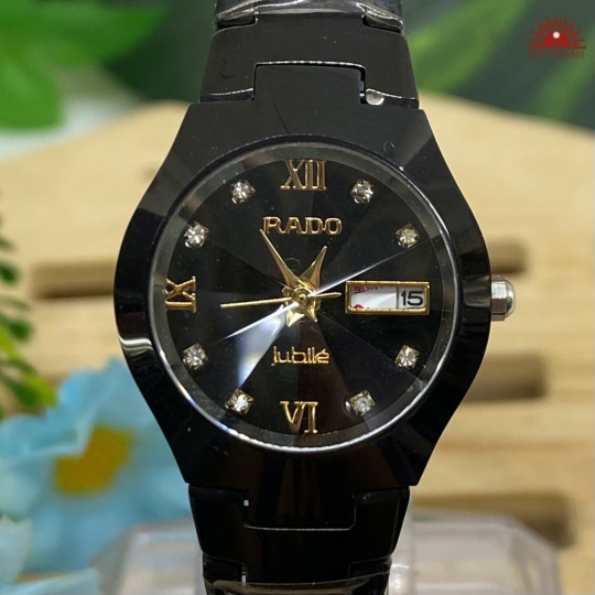 Đồng Hồ Nữ Đá Đúc Rado- Mặt Đen 6020L