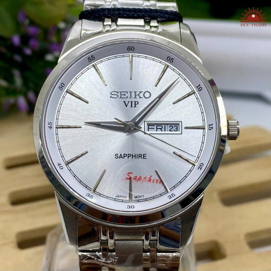 Đồng Hồ Nam Seiko - Mặt Trắng Niềng Trắng - SK2084