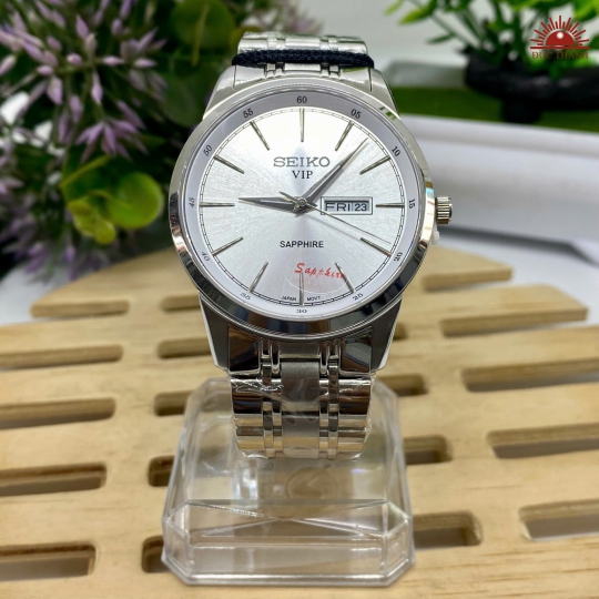 Đồng Hồ Nam Seiko - Mặt Trắng Niềng Trắng - SK2084