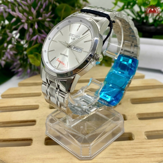 Đồng Hồ Nam Seiko - Mặt Trắng Niềng Trắng - SK2084