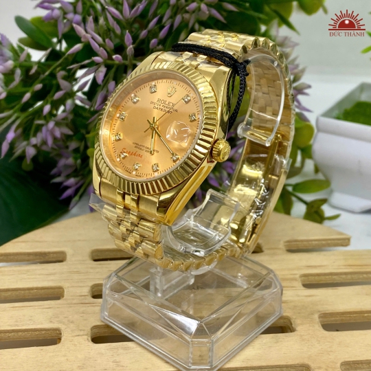 Đồng Hồ Nam Rolex - Mặt Vàng Niềng Vàng - 16233