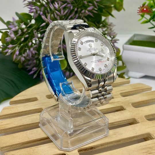 Đồng Hồ Nam Rolex - Mặt Trắng Niềng Trắng - 16233